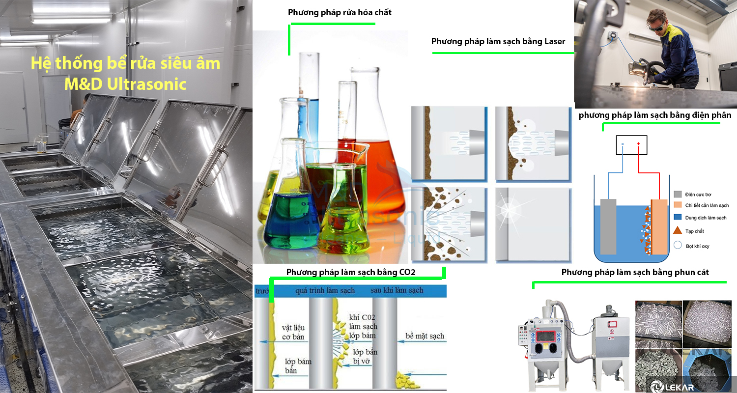 So sánh rửa siêu âm và các phương pháp khác