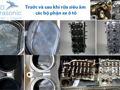 Công nghệ làm sạch bằng sóng siêu âm cho các bộ phận xe ô tô