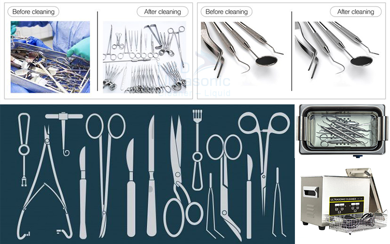Làm sạch dụng cụ nha khoa,phẫu thuật bằng sóng siêu âm
