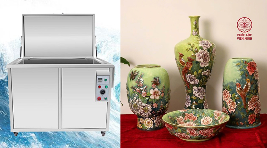 Làm sách siêu âm đồ gốm sứ