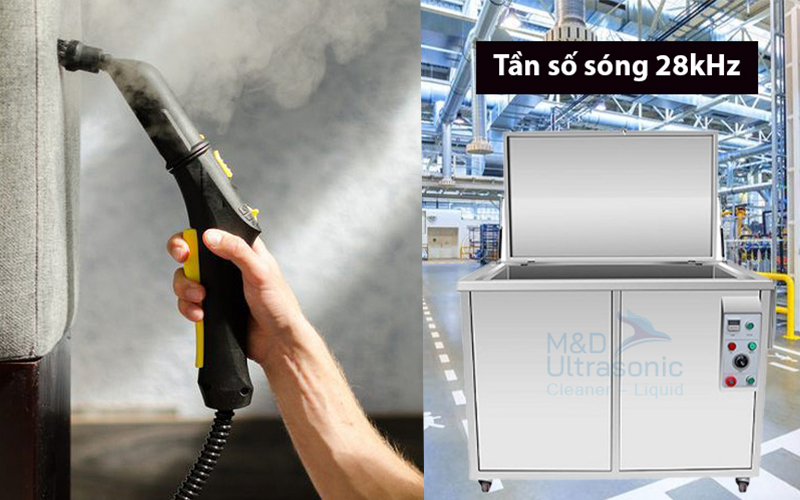 so sánh làm sạch bằng máy vệ sinh hơi nước và máy rửa siêu âm
