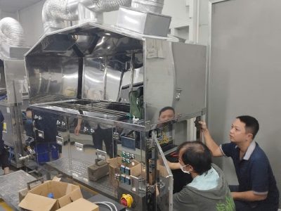 Lắp đặt,bàn giao hệ máy rửa 3 tank có chức năng thu mồi dung môi tại khu công nghiệp Bình Xuyên