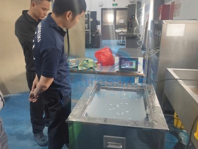 Bàn giao máy rửa siêu âm cho doanh nghiệp FDI Nhật Bản
