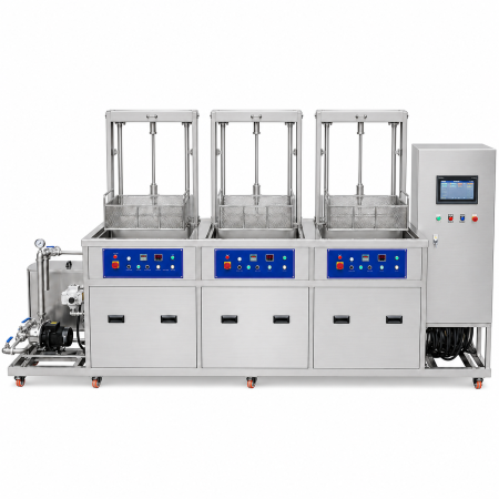 Máy rửa siêu âm 3 khoang có tự động nâng hạ, giũ